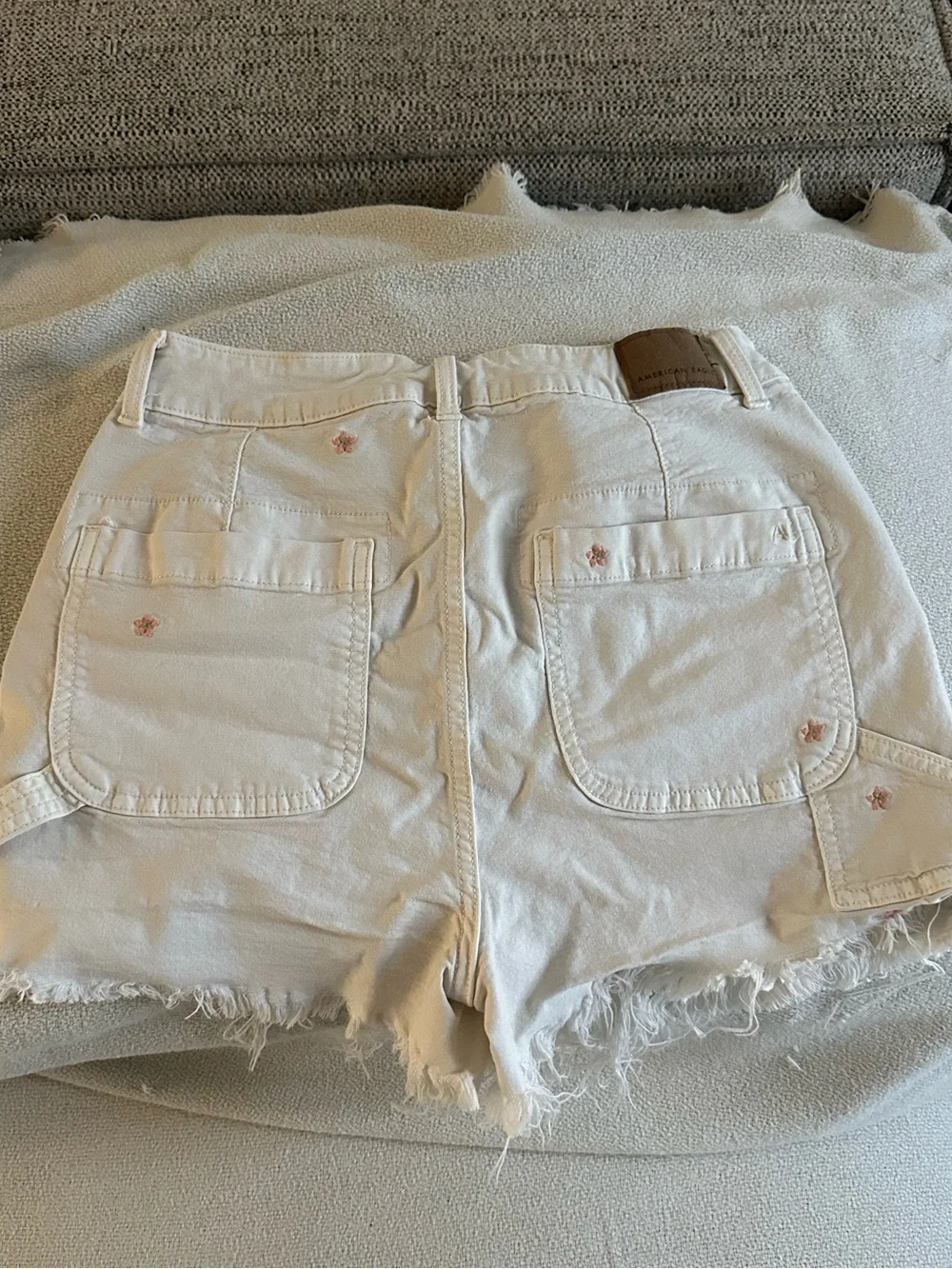 American Eagle Outfitters cream denim